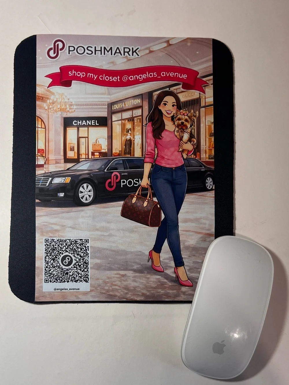 Customized mouse Pad with your logo and QR code or pick a design from my closet